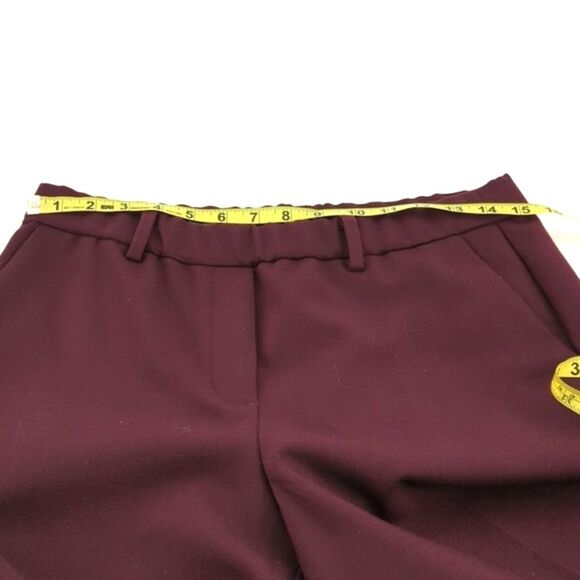 Talbots Cambridge Pull on Red Maroon High Rise Straight Leg Pants Size 8P Short - Picture 5 of 11